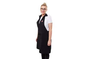 SWISS COLOR Schürze Pinafore schwarz, S